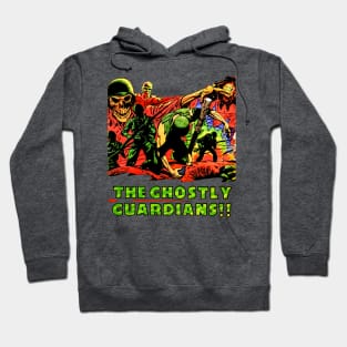 Guardians War Soldiers Skulls Skeletons Horror Terror Fear Ghosts Halloween Retro Vintage Comic Hoodie